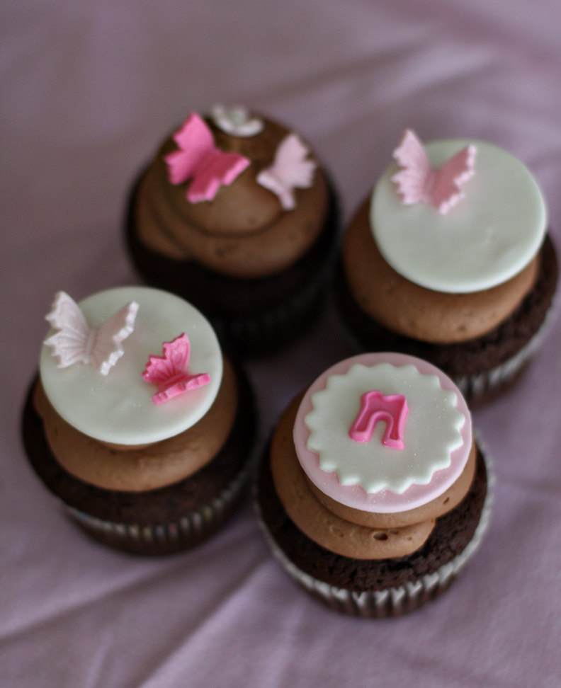 Baby Shower Fondant Cupcake Toppers Baby Shower Fondant Cupcake Toppers
