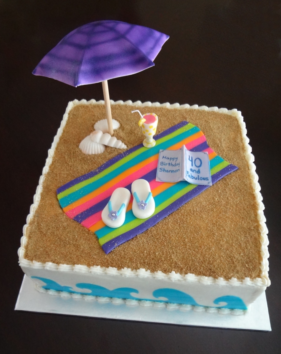 Beach Theme Birthday Cake Ideas