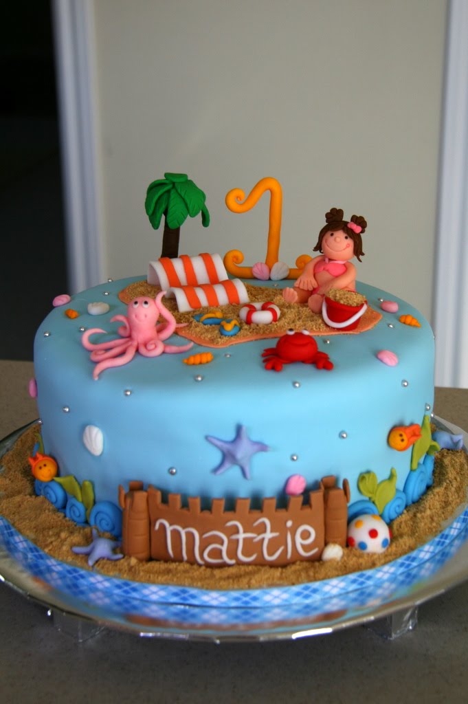 Beach Theme Birthday Cake Ideas