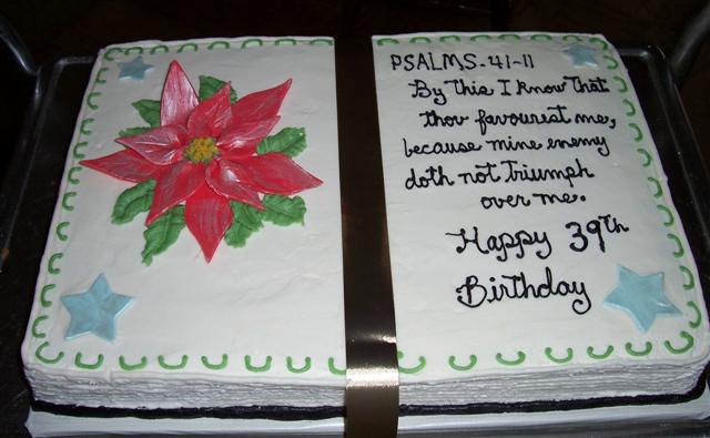 Bible Birthday Sheet Cakes