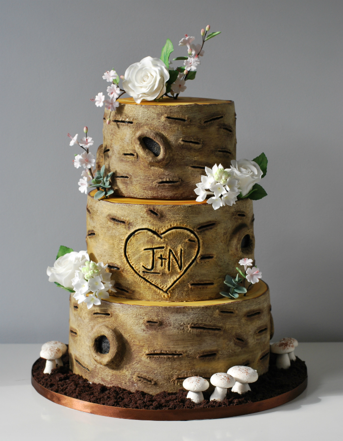 Birch Tree Wedding Cake Birch Tree Wedding Cake