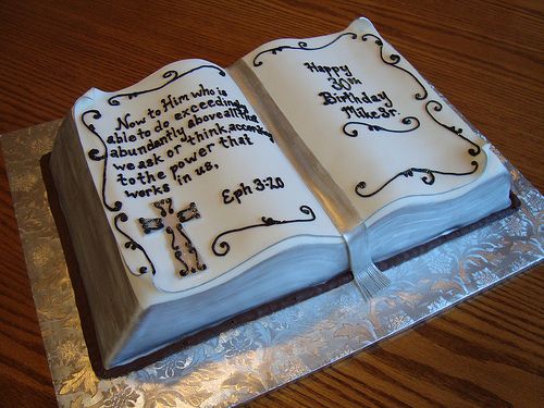 Birthday Bible Cake Design