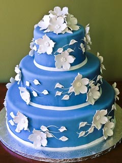 6 bright blue wedding