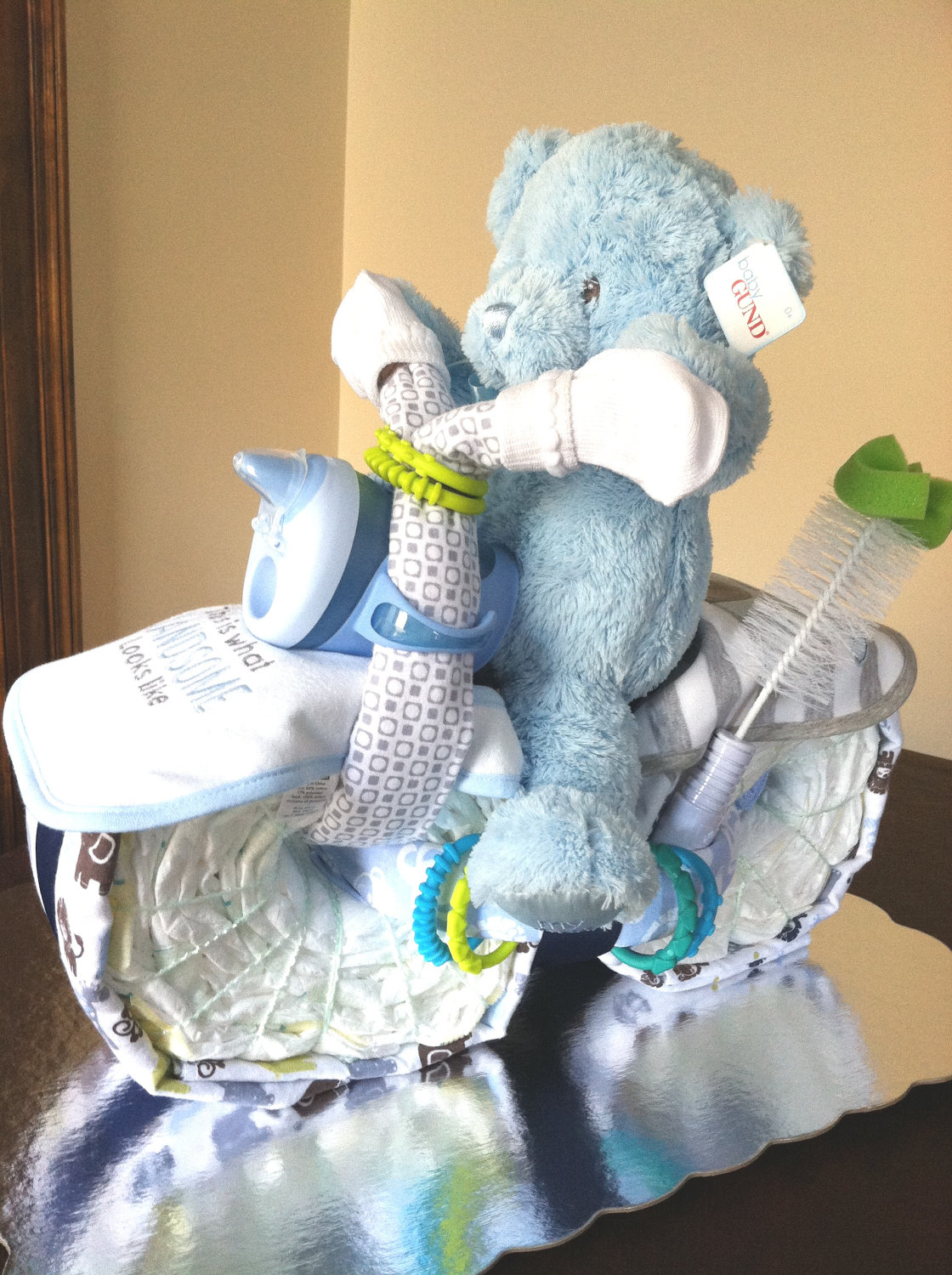 Boy Baby Shower Motorcycle Diaper Cake Boy Baby Shower Motorcycle Diaper Cake