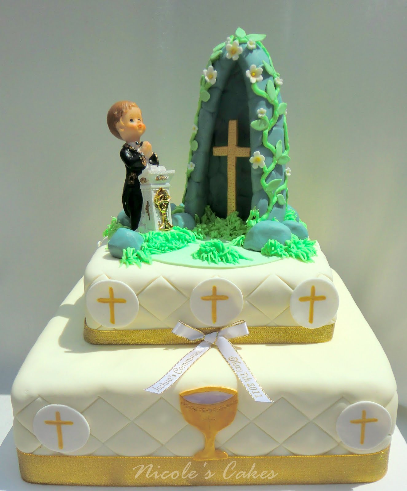 Boys First Holy Communion Cake