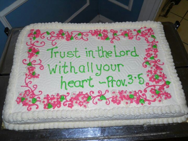 Cake with Bible Verse