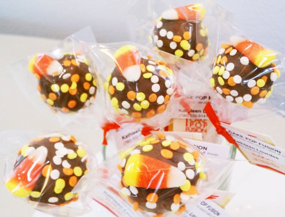 Candy Corn Cake Pops