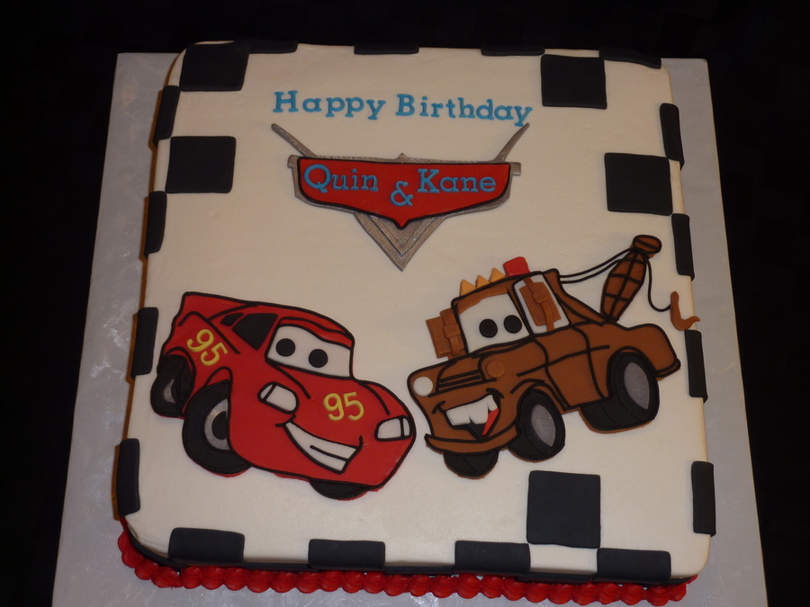 Cars Lightning McQueen Mater Birthday Cake Cars Lightning McQueen Mater Birthday Cake