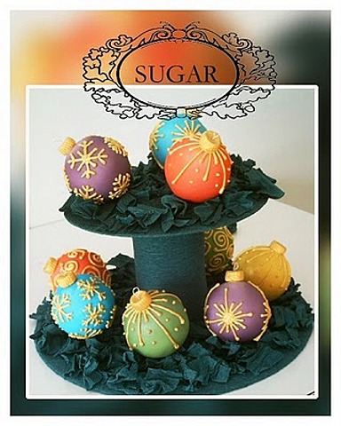 Christmas Ornament Cake Pop Christmas Ornament Cake Pop