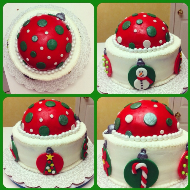 Christmas Ornament Cake