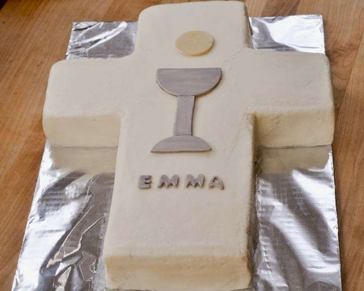First Communion Cake with Cross First Communion Cake with Cross
