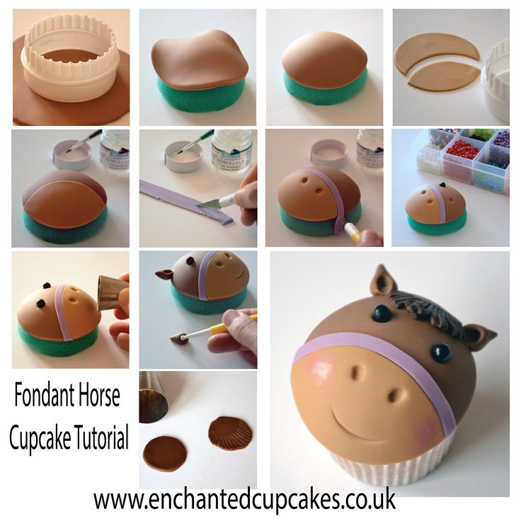 Fondant Horse Cupcakes Fondant Horse Cupcakes