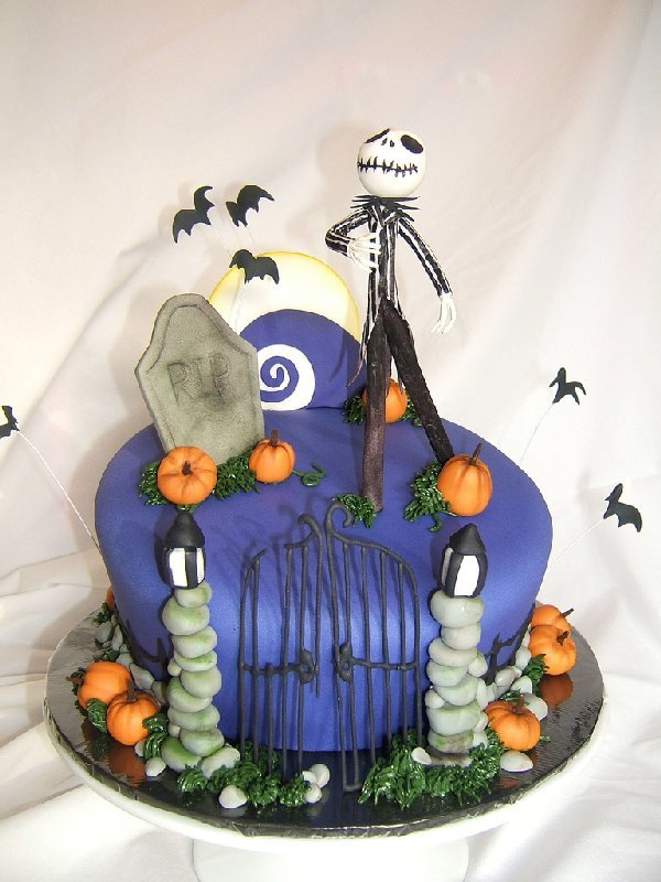 Halloween Jack Skellington Cake