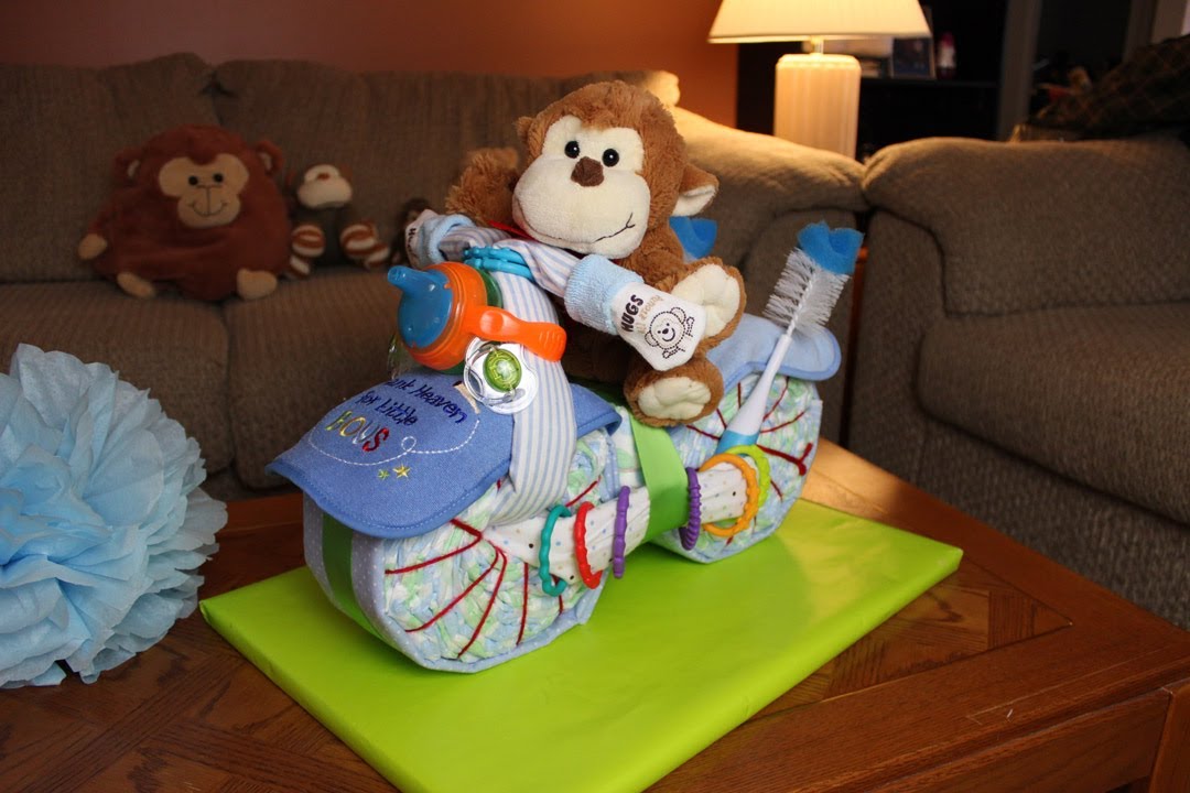 How to Make Motorcycle Diaper Cake How to Make Motorcycle Diaper Cake