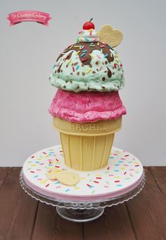 Ice Cream Themed Birthday Cake
