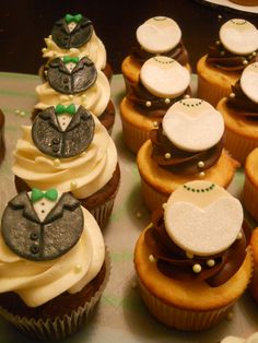 Irish Bridal Shower Cupcakes