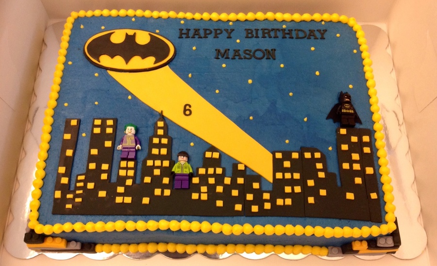 LEGO Batman Birthday Sheet Cake LEGO Batman Birthday Sheet Cake