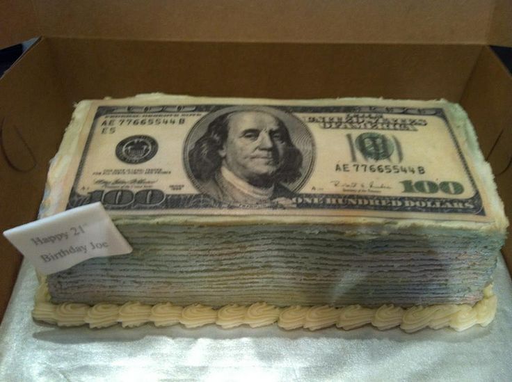 Money Birthday Cake