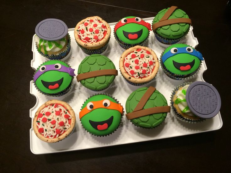 Ninja Turtle Cupcakes Ninja Turtle Cupcakes