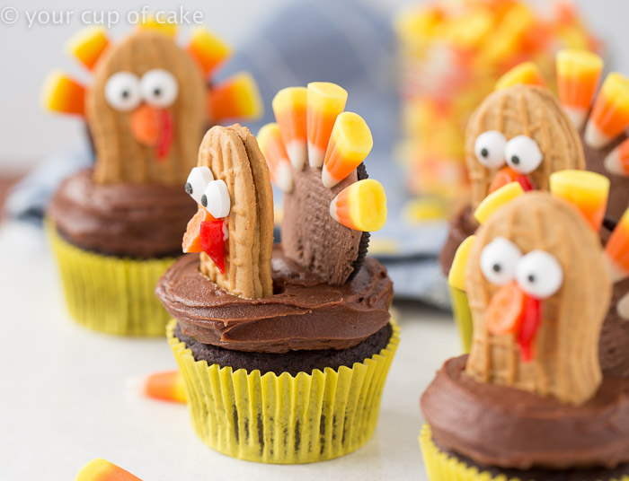 Oreo Turkey Cupcakes Nutter Butter