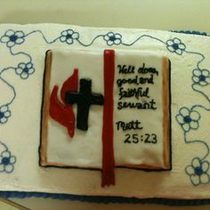 Pastor Retirement Cake