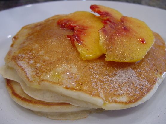 Peach Pancakes Recipe Peach Pancakes Recipe