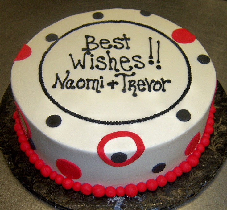 Polka Dot Bridal Shower Cake Polka Dot Bridal Shower Cake