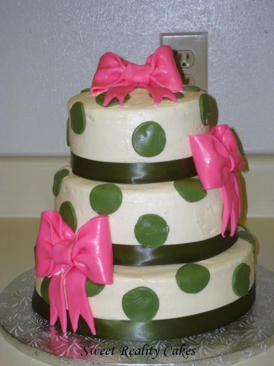 Polka Dot Wedding Cake