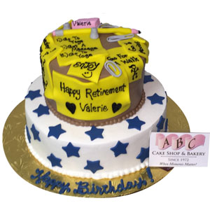 Post It Note Retirement Cake Post It Note Retirement Cake