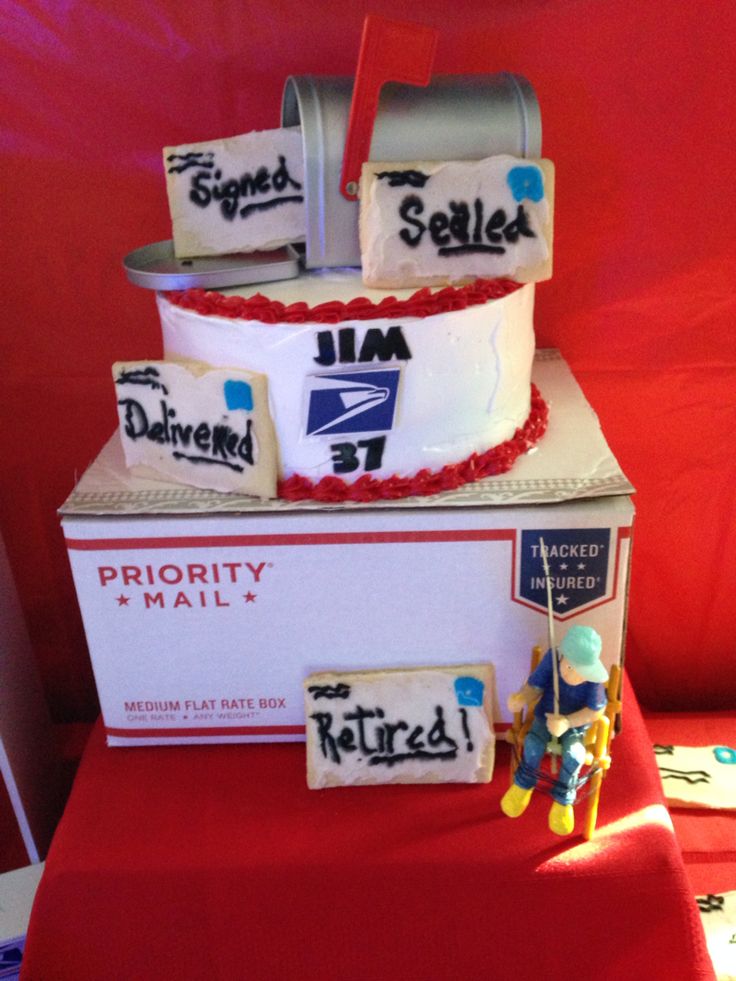 Post Office Retirement Cake