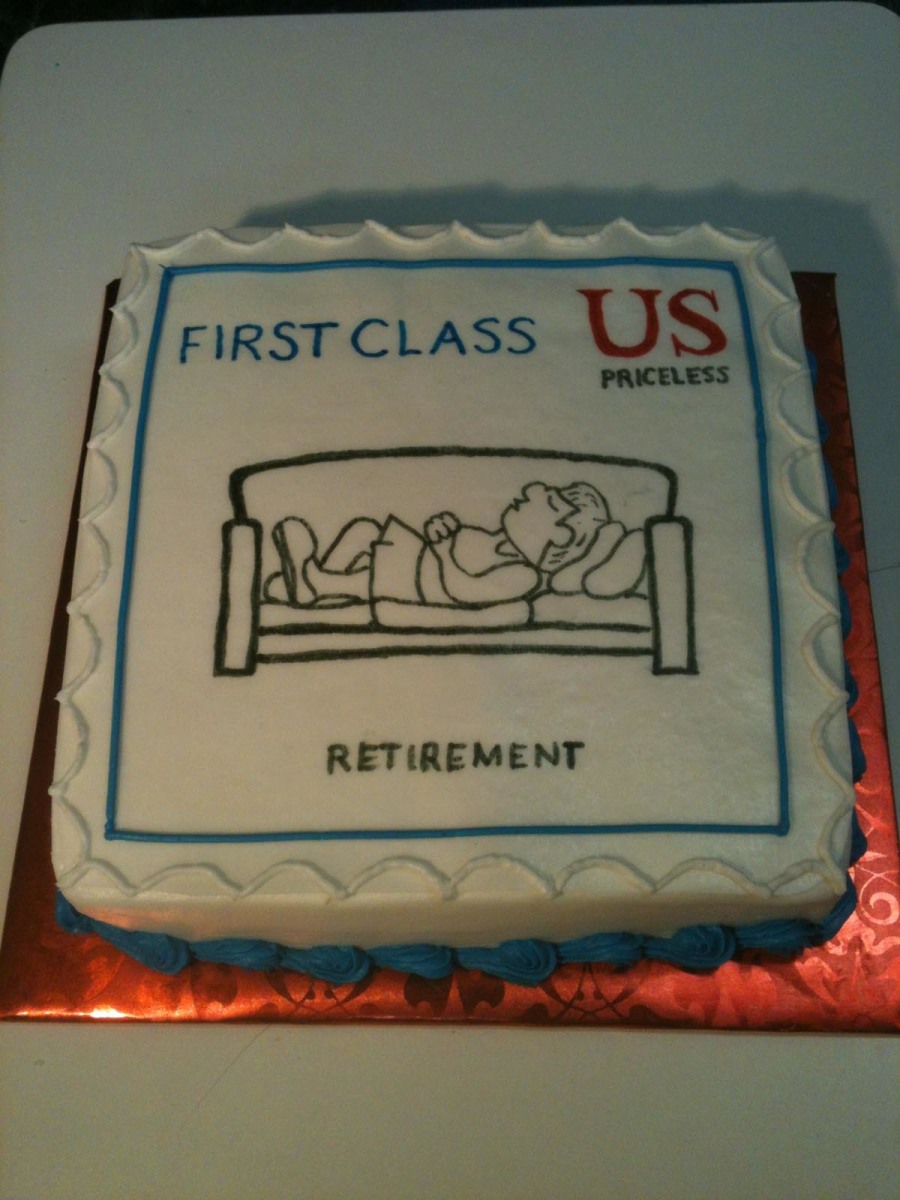 Post Office Retirement Cake Post Office Retirement Cake