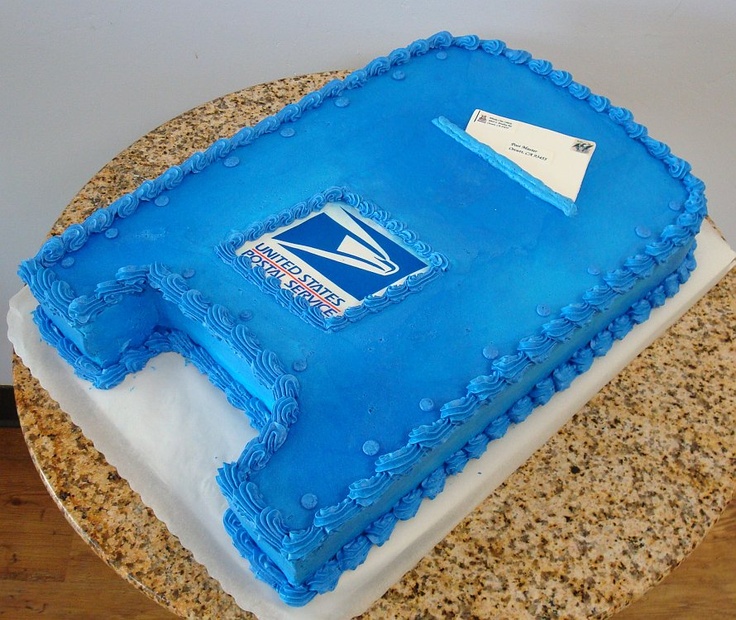 Post Office Retirement Cake