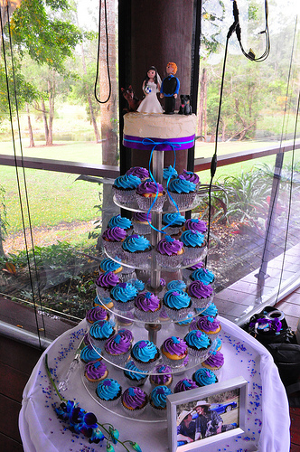 9 Turquoise And Purple Cake Cupcakes Photo Giant Cupcake Smash