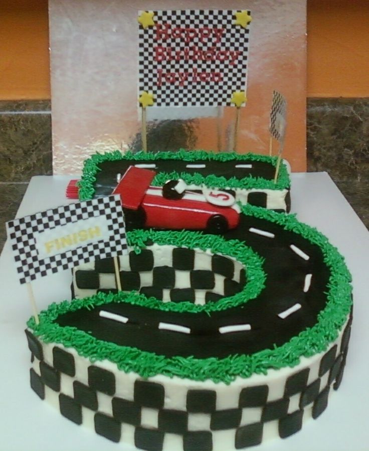 Race Car Birthday Cake Race Car Birthday Cake