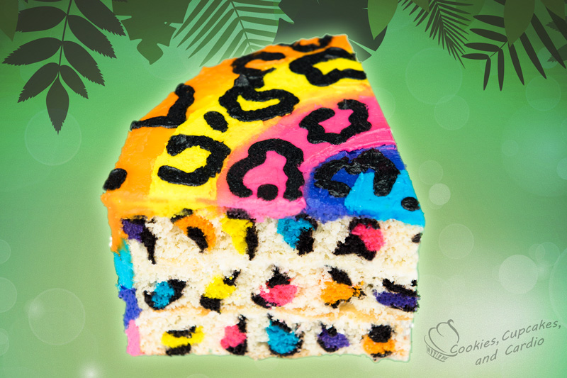 Rainbow Leopard Print Cake Rainbow Leopard Print Cake