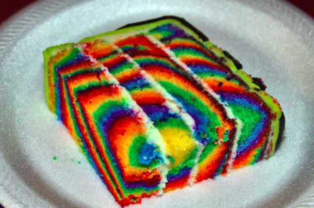 Rainbow Zebra Print Cake Rainbow Zebra Print Cake