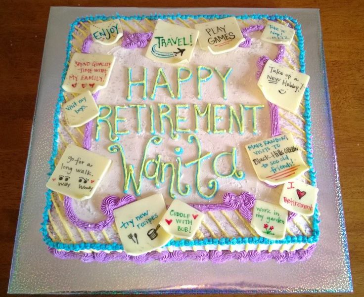 Retirement Cake Post Its Retirement Cake Post Its