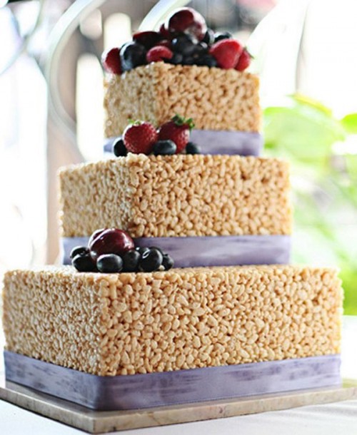 Rice Krispies Wedding Cake