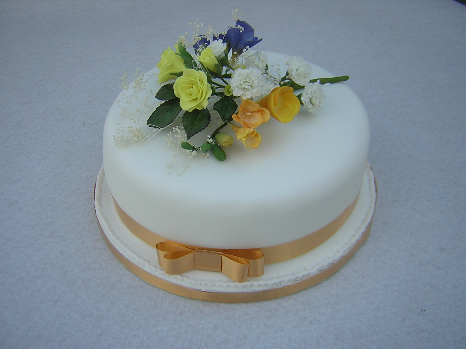 Single Tier Wedding Cake