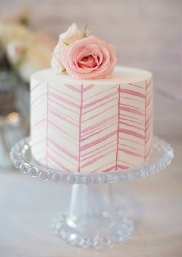 Single Tier Wedding Cake