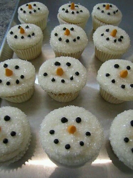 Snowman Cupcakes