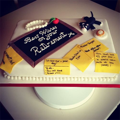 Teacher Retirement Cake Teacher Retirement Cake