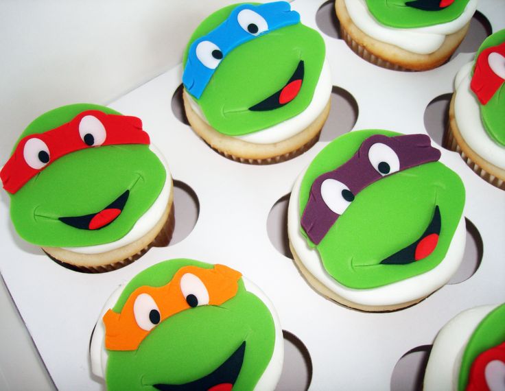 Teenage Mutant Ninja Turtle Cupcake Idea Teenage Mutant Ninja Turtle Cupcake Idea