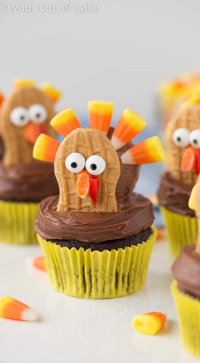 Thanksgiving Turkey Cupcakes Nutter Butter