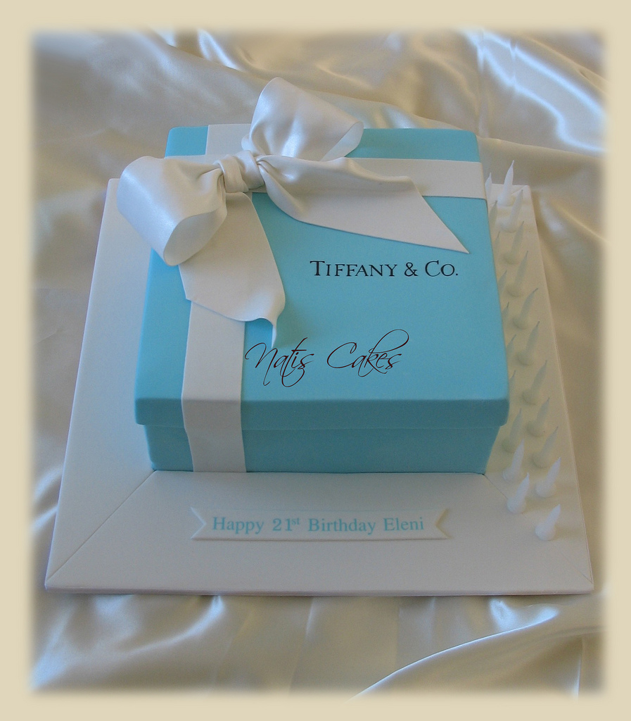 Tiffany Box Cake.