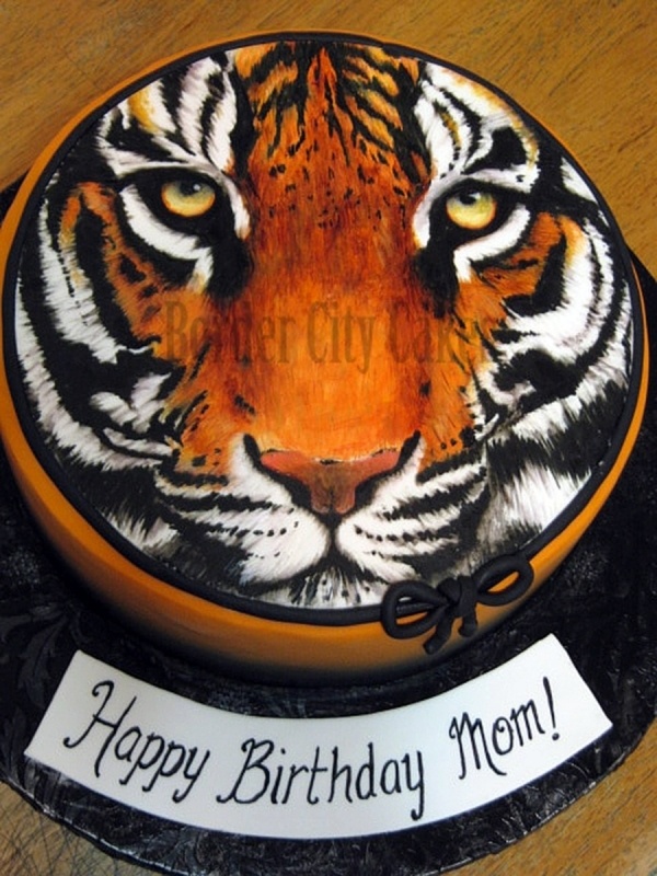 Tiger Face Cake