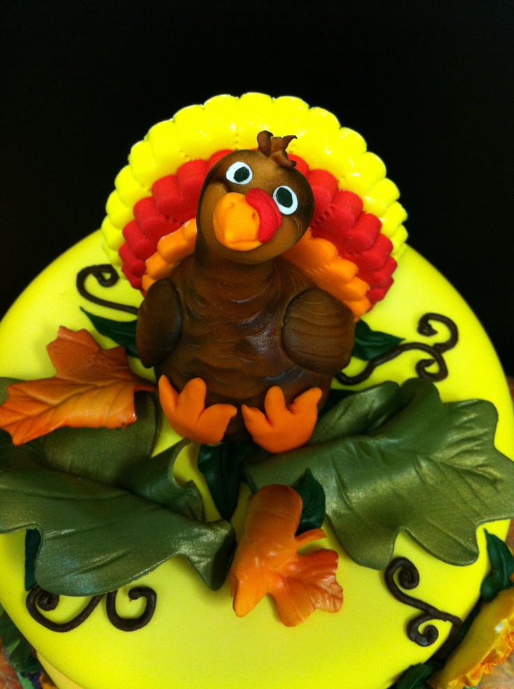 Turkey Fondant Topper Turkey Fondant Topper
