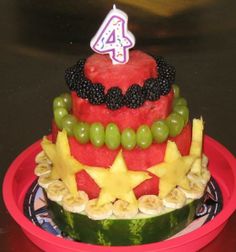 Watermelon Birthday Cake