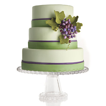 Wedding Cake with Grapes