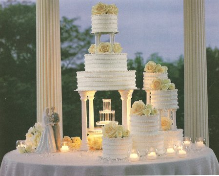 13 Tiered Wedding Cakes Separate Tiers With Lighted Photo